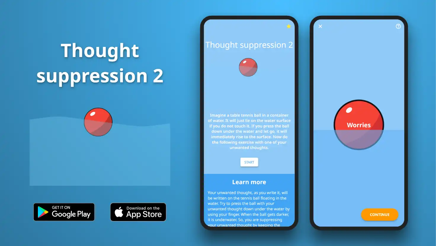 Push the Thought Away exercise in the Meta Learn App.