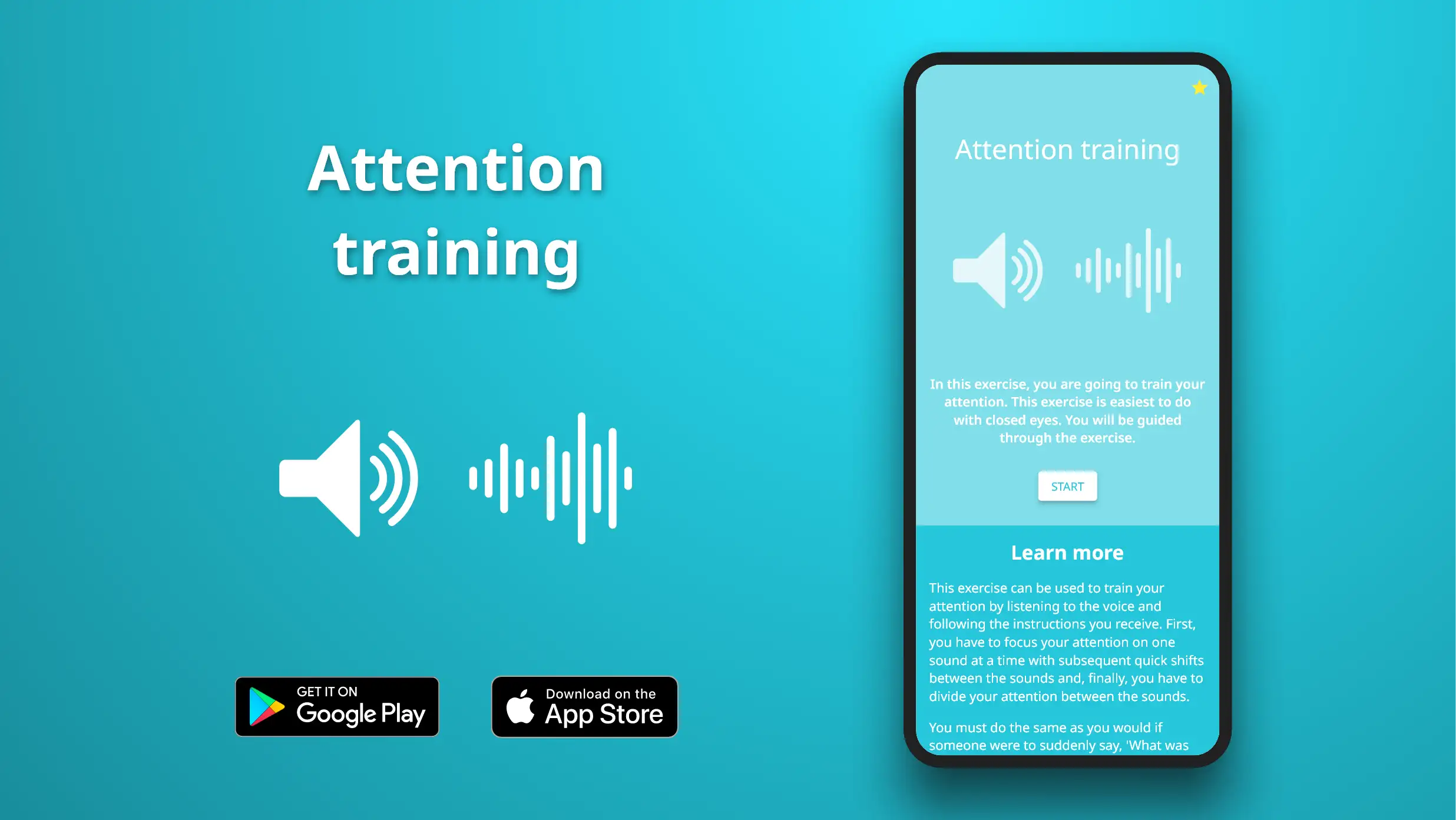 Attention traning exercise in the Meta Learn app.
