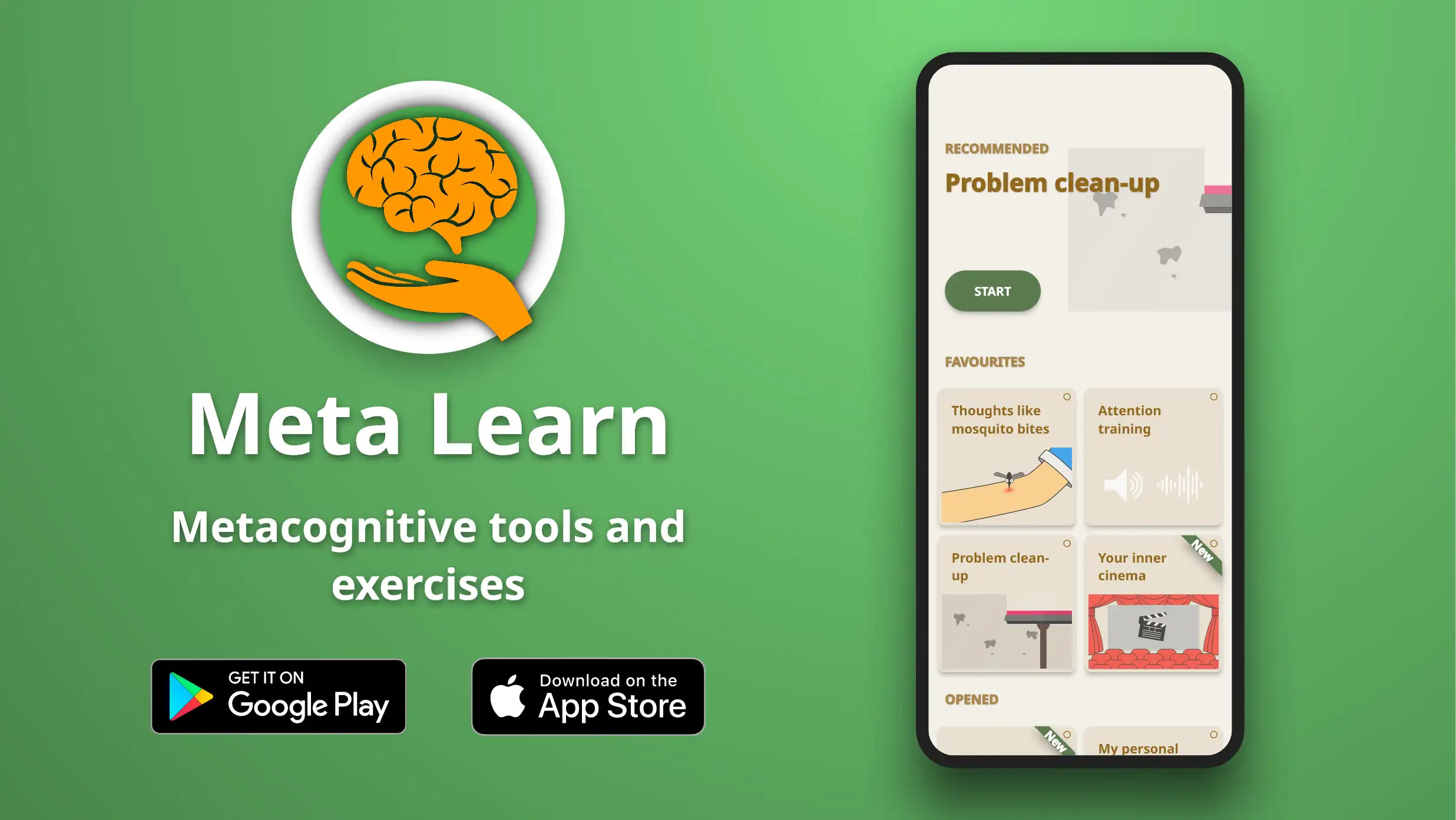 Prevention course in the Meta Learn App.