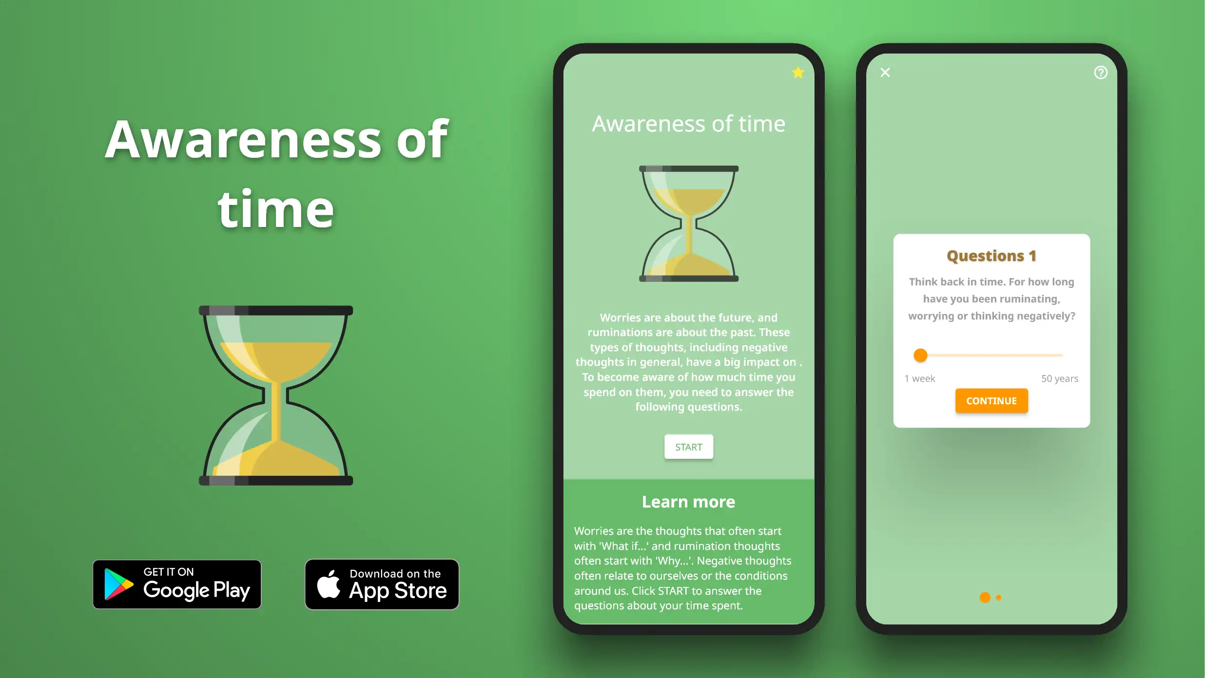 Awareness of time exercise in the Meta Learn app.
