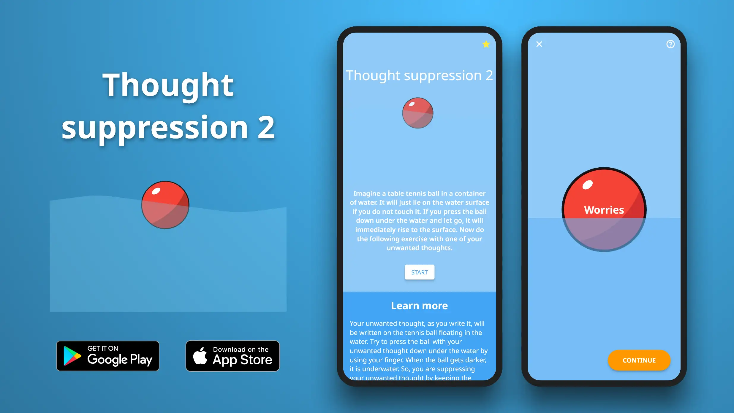 Thought suppression 2 exercise in the Meta Learn app.